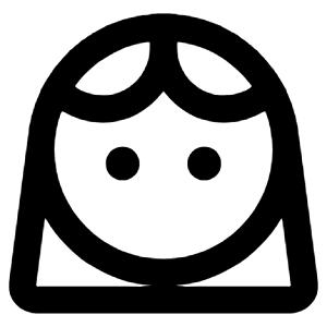 Face 3 Icon from Rounded Line - Streamline Material Free Set