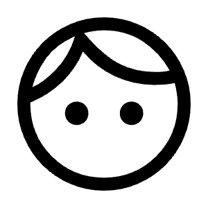 Face Icon from Outlined Line - Material Symbols Set