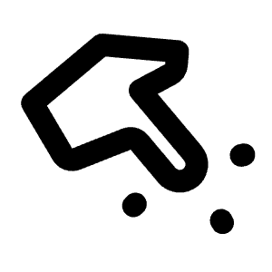 Finger Touch Icon from Rounded Line - Streamline Material Free Set