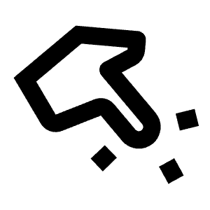 Finger Touch Icon from Outlined Line - Streamline Material Free Set