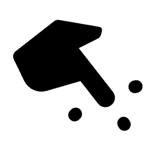 Finger Touch Fill Icon from Rounded Fill - Streamline Material Free Set