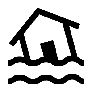 Flood Icon from Sharp Line - Material Symbols Set