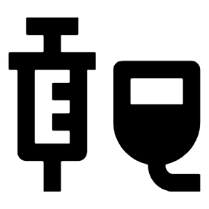 Fluid Med Icon from Outlined Line - Streamline Material Free Set