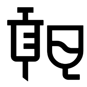 Fluid Med Icon from Sharp Line - Material Symbols Set