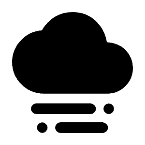 Foggy Fill Icon from Outlined Fill - Material Symbols Set