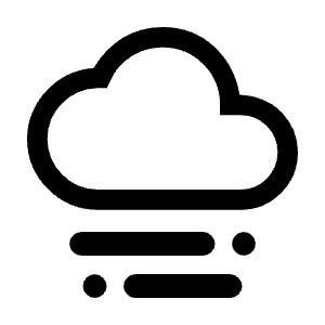 Foggy Icon from Outlined Line - Material Symbols Set