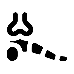 Foot Bones Icon from Outlined Line - Material Symbols Set