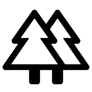 Forest Icon from Rounded Line - Material Symbols Set