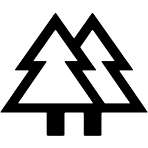 Forest Icon from Outlined Line - Material Symbols Set