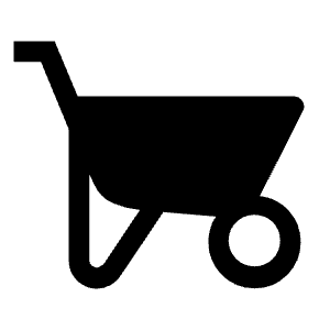 Garden Cart Fill Icon from Outlined Fill - Material Symbols Set