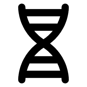 Genetics Icon from Rounded Line - Streamline Material Free Set