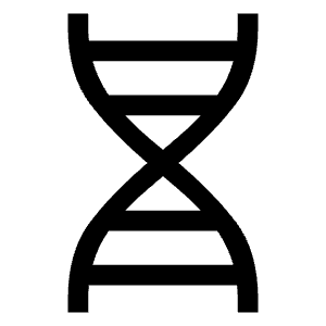 Genetics Icon from Sharp Line - Material Symbols Set