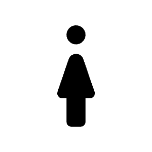 Girl Icon from Rounded Line - Material Symbols Set