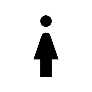 Girl Fill Icon from Sharp Fill - Material Symbols Set