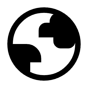 Globe Fill Icon from Sharp Fill - Material Symbols Set