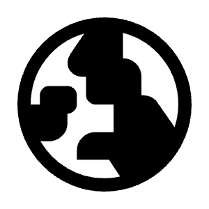 Globe Uk Fill Icon from Rounded Fill - Material Symbols Set