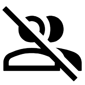 Group Off Icon from Sharp Line - Material Symbols Set