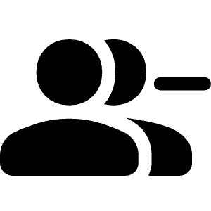 Group Remove Fill Icon from Rounded Fill - Material Symbols Set