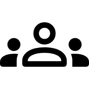 Groups Icon from Rounded Line - Material Symbols Set