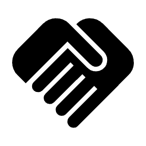 Handshake Fill Icon from Outlined Fill - Material Symbols Set