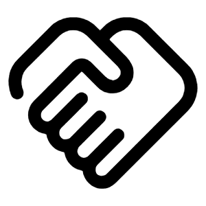 Handshake Icon from Rounded Line - Material Symbols Set