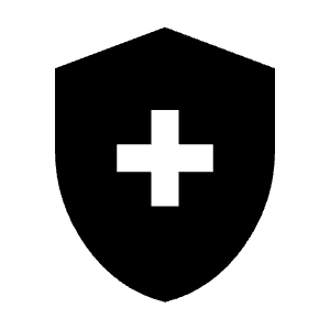 Health And Safety Fill Icon from Outlined Fill - Material Symbols Set