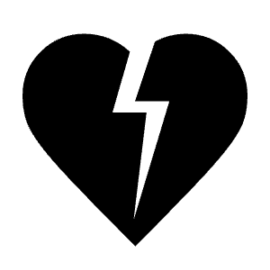 Heart Broken Fill Icon from Outlined Fill - Material Symbols Set