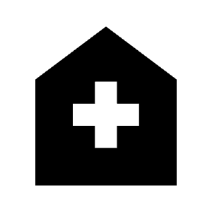 Home Health Fill Icon from Outlined Fill - Material Symbols Set