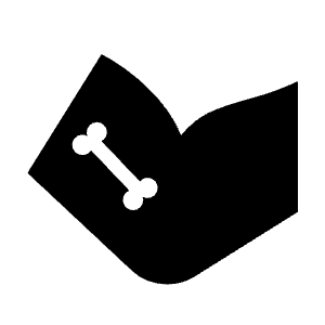 Humerus Alt Fill Icon from Outlined Fill - Material Symbols Set