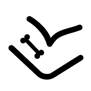 Humerus Alt Icon from Rounded Line - Material Symbols Set