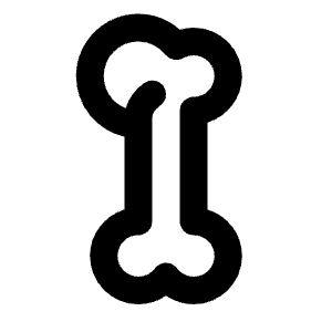 Humerus Icon from Rounded Line - Streamline Material Free Set