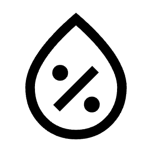 Humidity Percentage Icon from Outlined Line - Material Symbols Set