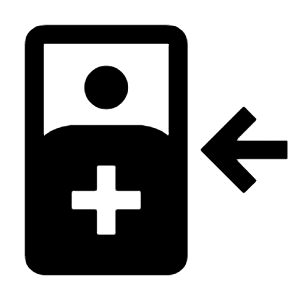 Inpatient Fill Icon from Outlined Fill - Material Symbols Set