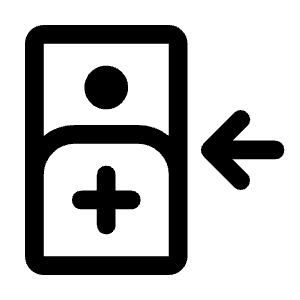 Inpatient Icon from Rounded Line - Material Symbols Set