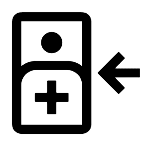 Inpatient Icon from Outlined Line - Material Symbols Set