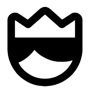 King Fill Icon from Rounded Fill - Streamline Material Free Set