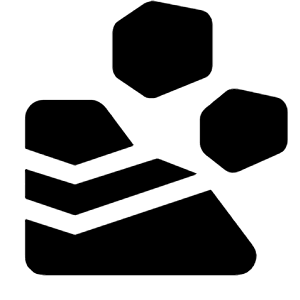 Landslide Fill Icon from Rounded Fill - Material Symbols Set
