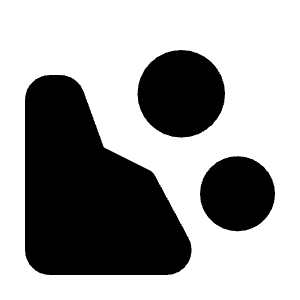 Landslide Fill Icon from Rounded Fill - Streamline Material Free Set