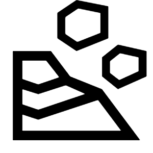 Landslide Icon from Outlined Line - Material Symbols Set