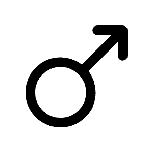 Male Icon from Rounded Line - Material Symbols Set