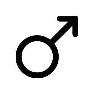 Male Fill Icon from Rounded Fill - Material Symbols Set