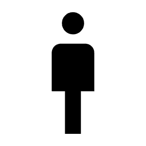 Man 2 Fill Icon from Outlined Fill - Material Symbols Set