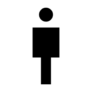 Man 2 Fill Icon from Sharp Fill - Material Symbols Set