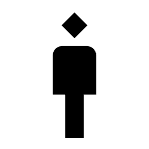 Man 3 Fill Icon from Outlined Fill - Material Symbols Set