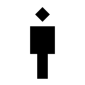 Man 3 Fill Icon from Sharp Fill - Material Symbols Set