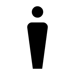 Man 4 Fill Icon from Outlined Fill - Material Symbols Set