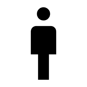 Man Icon from Outlined Line - Material Symbols Set