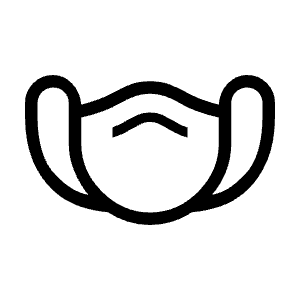 Masks Icon from Outlined Line - Material Symbols Set