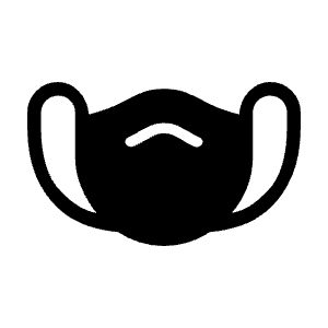 Masks Fill Icon from Rounded Fill - Material Symbols Set