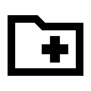 Medical Folder Icon from Sharp Line - Streamline Material Free Set